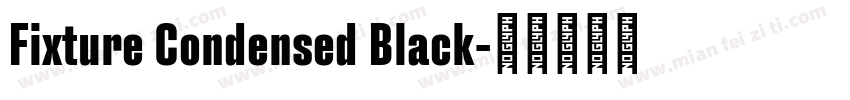 Fixture Condensed Black字体转换